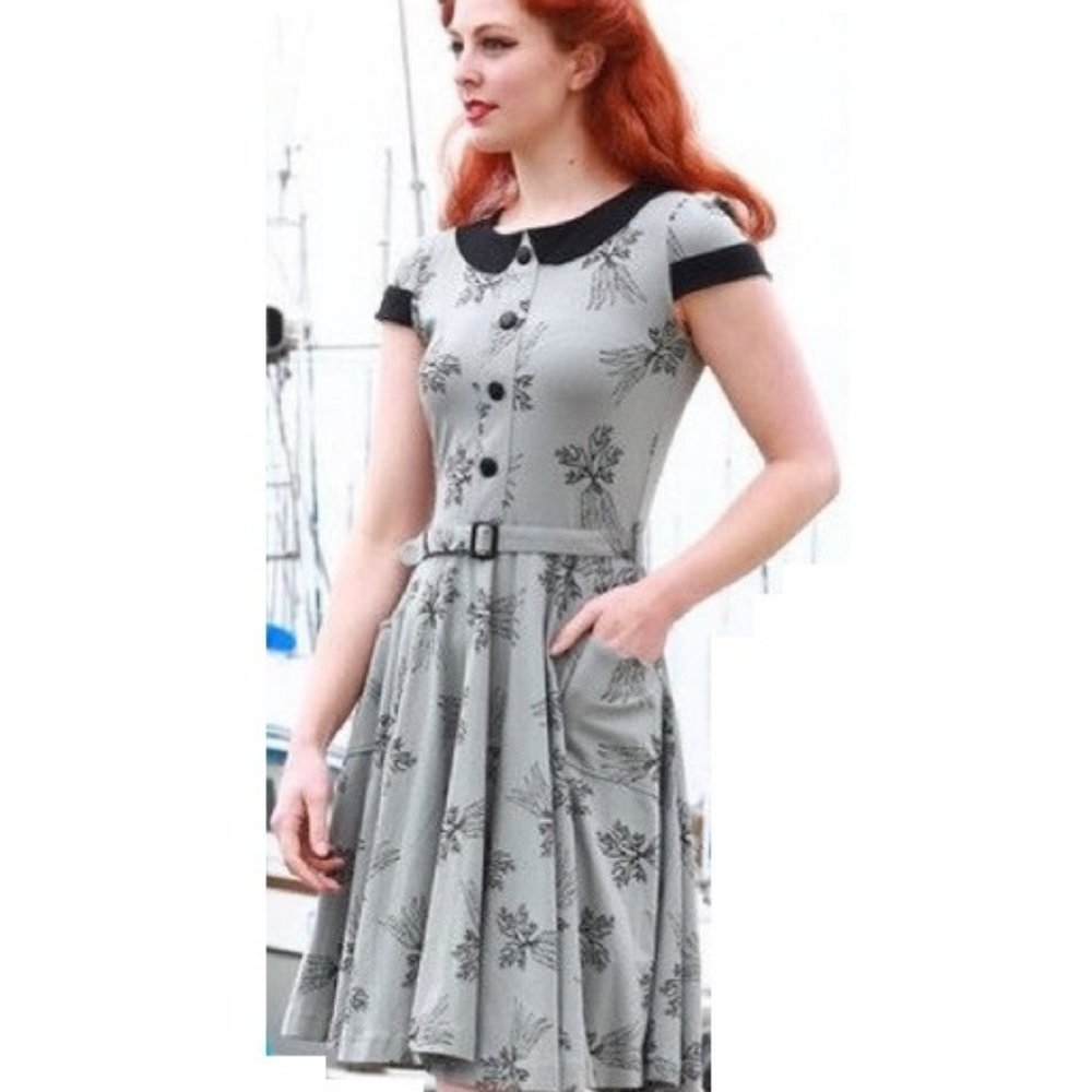 ModCloth Effie's Heart Jane dress in carrot print 3x - no belt